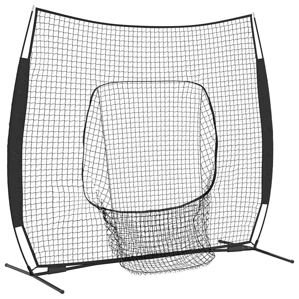 Baseball treningsnett Svart 250 x 106 x 209 cm Polyester