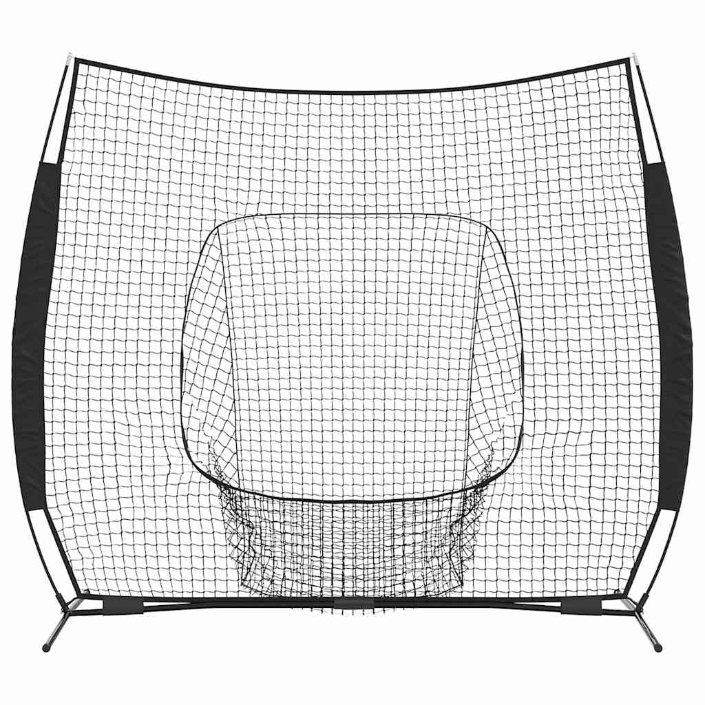 Baseball treningsnett Svart 250 x 106 x 209 cm Polyester
