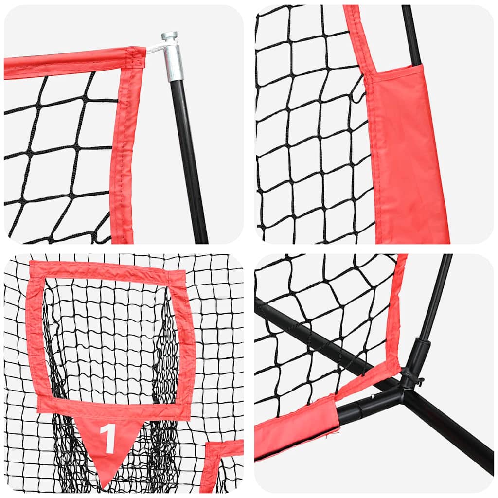 Baseball treningsnett Svart 214,5 x 89,5 x 181 cm Polyester