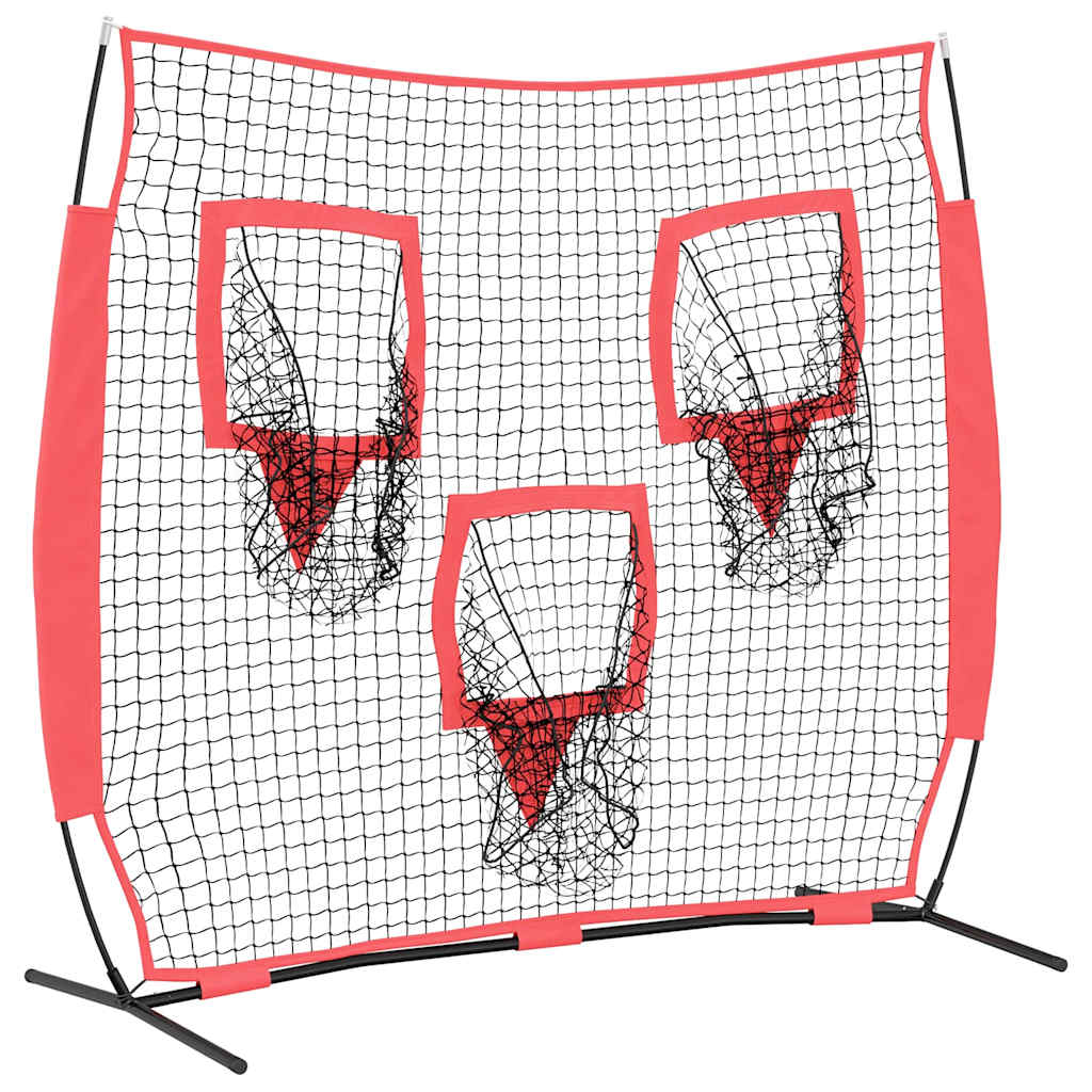 Baseball treningsnett Svart 214,5 x 89,5 x 181 cm Polyester