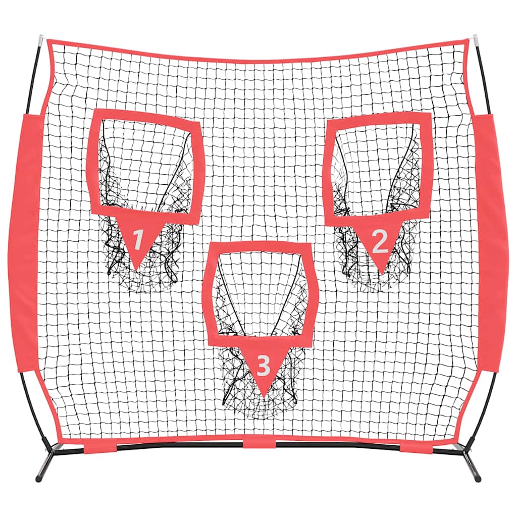 Baseball treningsnett Svart 214,5 x 89,5 x 181 cm Polyester