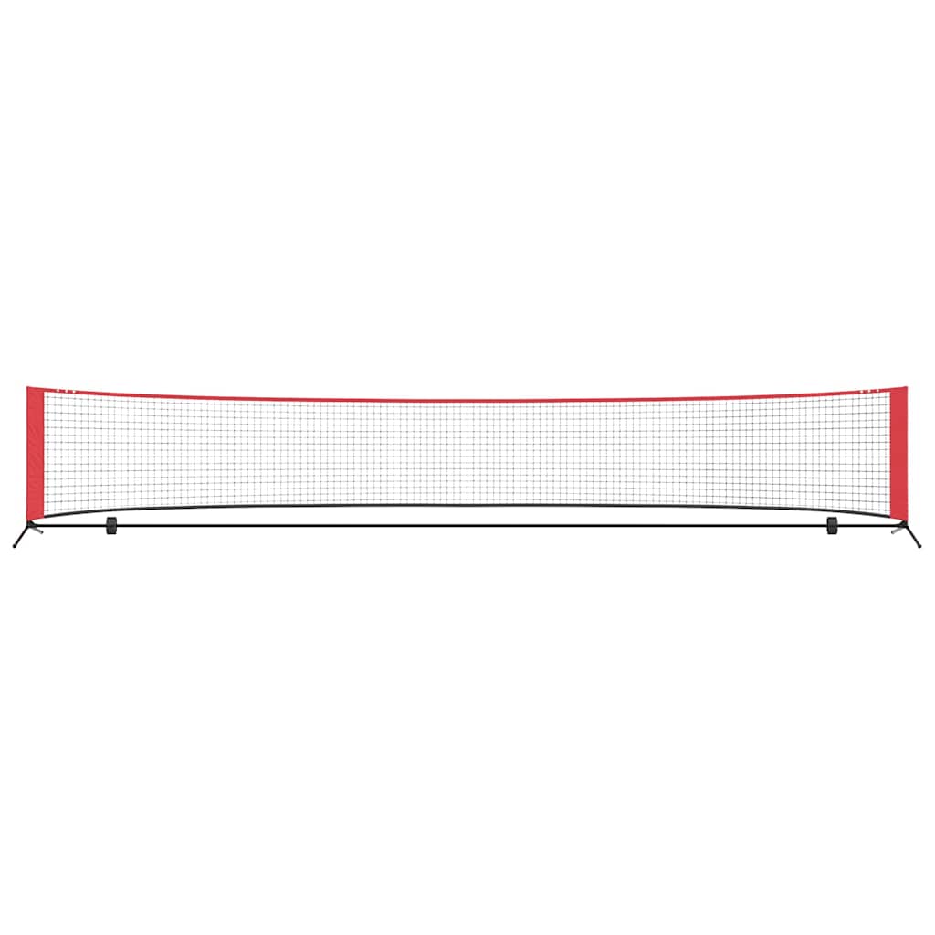 Tennis Nett Svart og Rød 494,5 x 90 x 87 cm Polyester