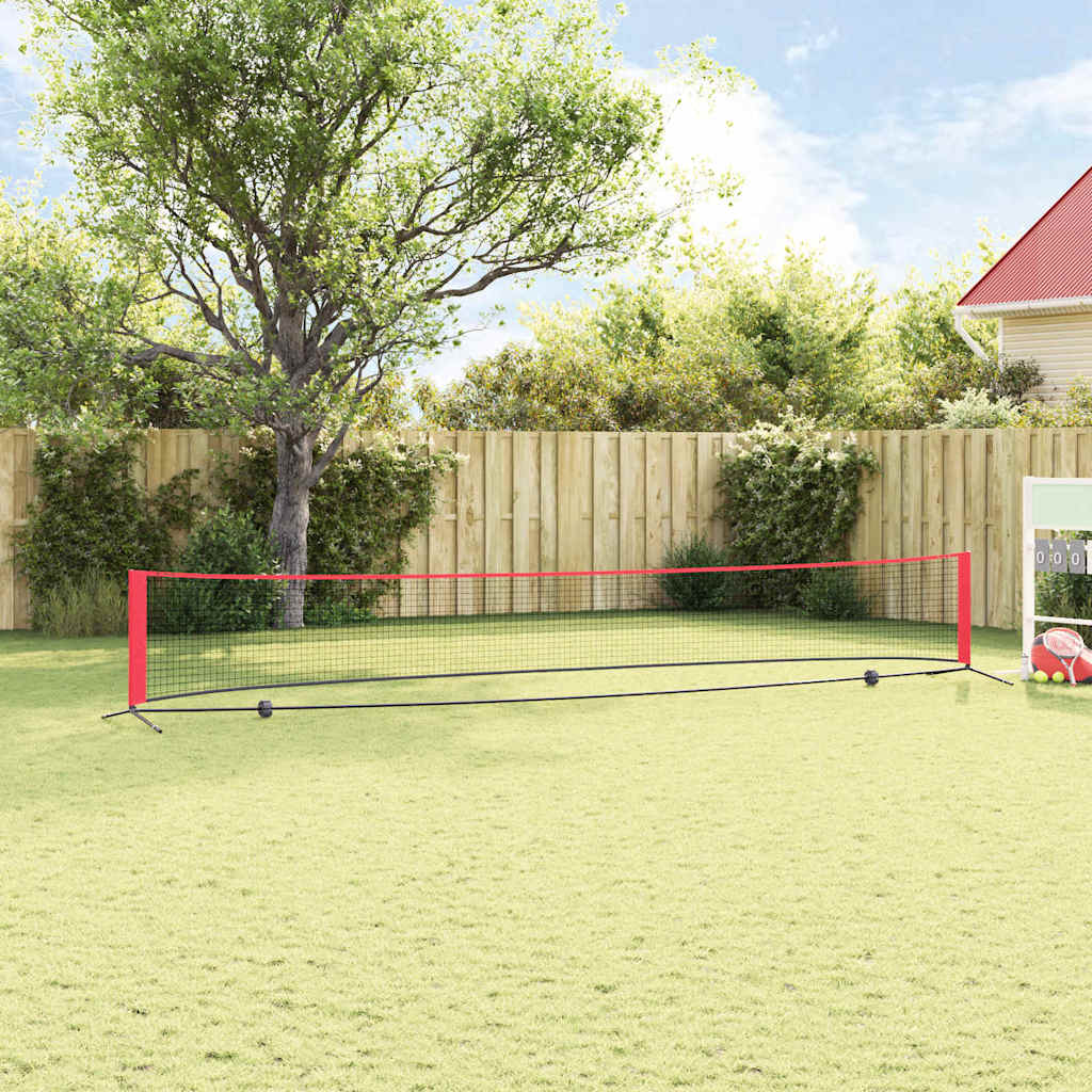 Tennis Nett Svart og Rød 595 x 90,5 x 87 cm Polyester