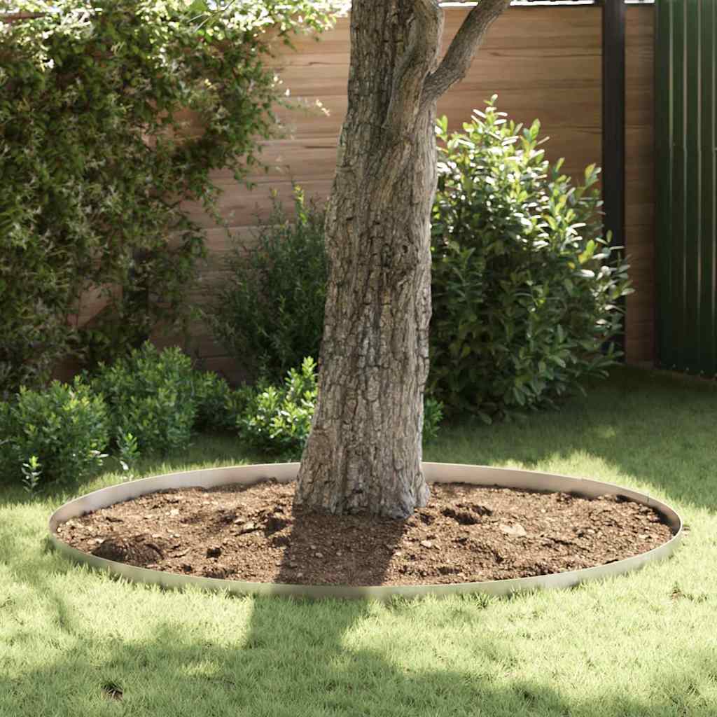 Gjerdekant 4 pcs sølv 450 x 0,05 x 10 cm Rustfritt Stål