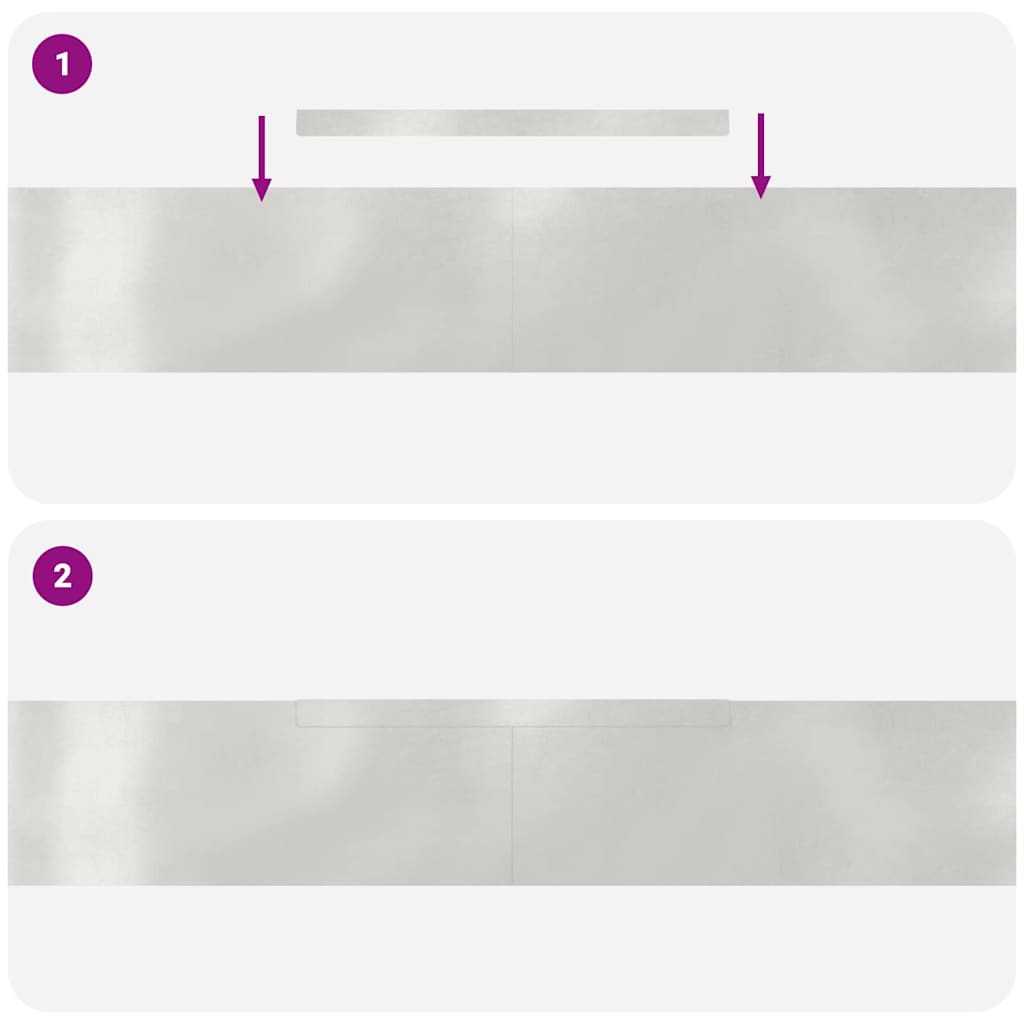 Gjerdekant 4 pcs sølv 450 x 0.05 x 15 cm Rustfritt Stål