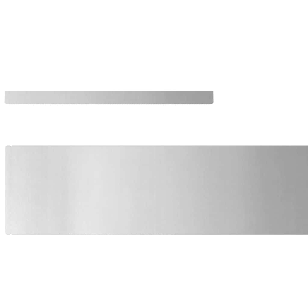 Gjerdekant 4 pcs sølv 450 x 0.05 x 15 cm Galvanisert Stål