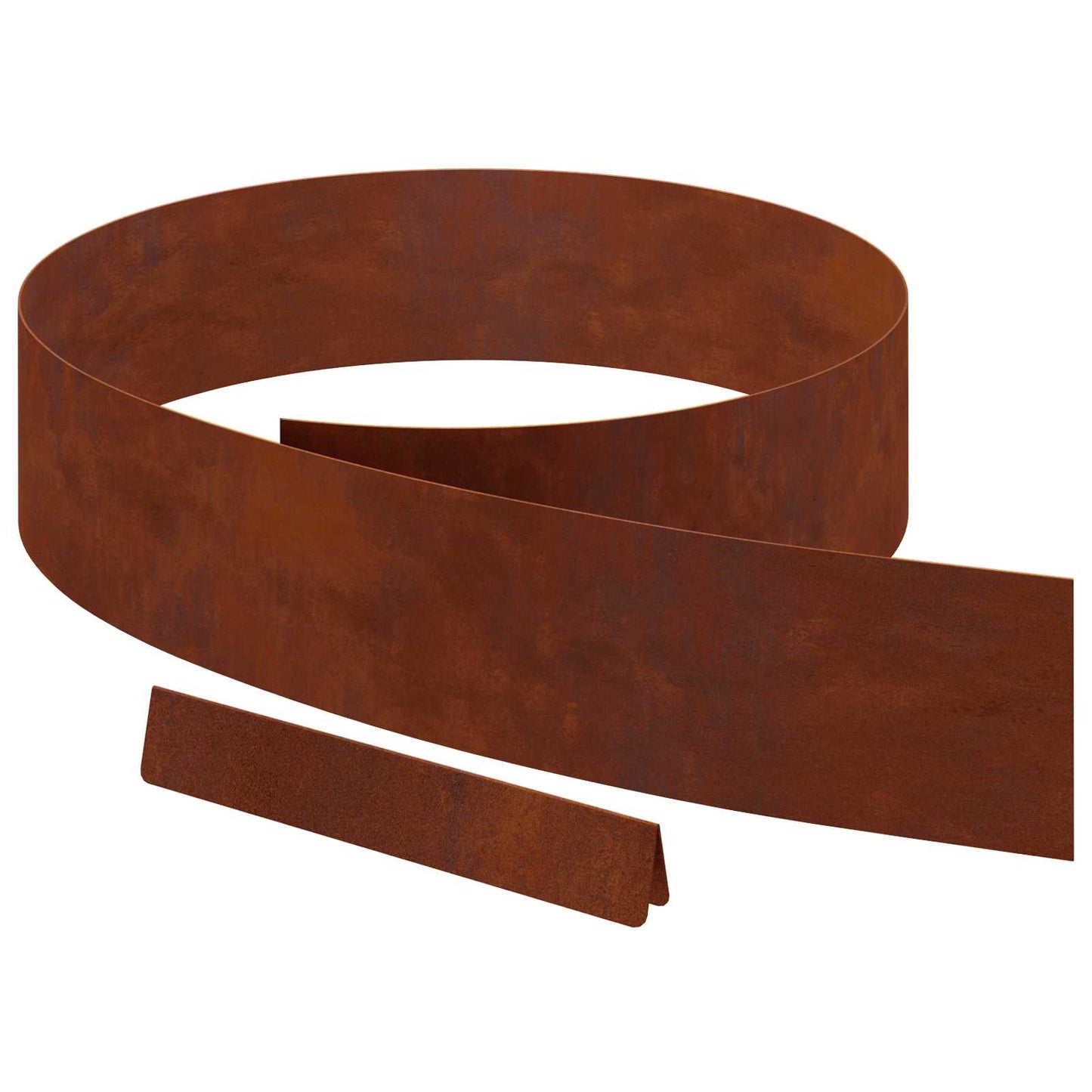 Gjerdekant 4 pcs Rusten 450 x 0.05 x 15 cm Cortenstål