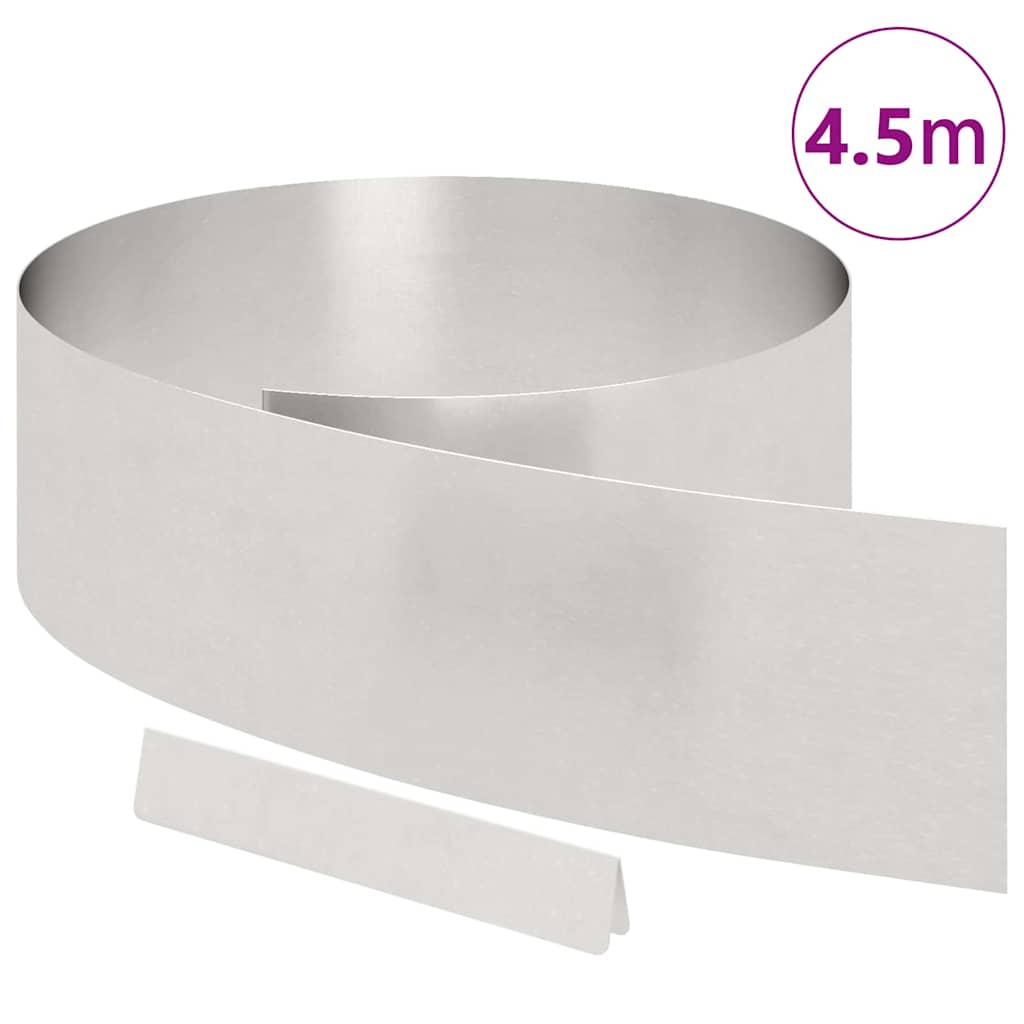 Gjerdekant sølv 450 x 0.05 x 15 cm Rustfritt Stål