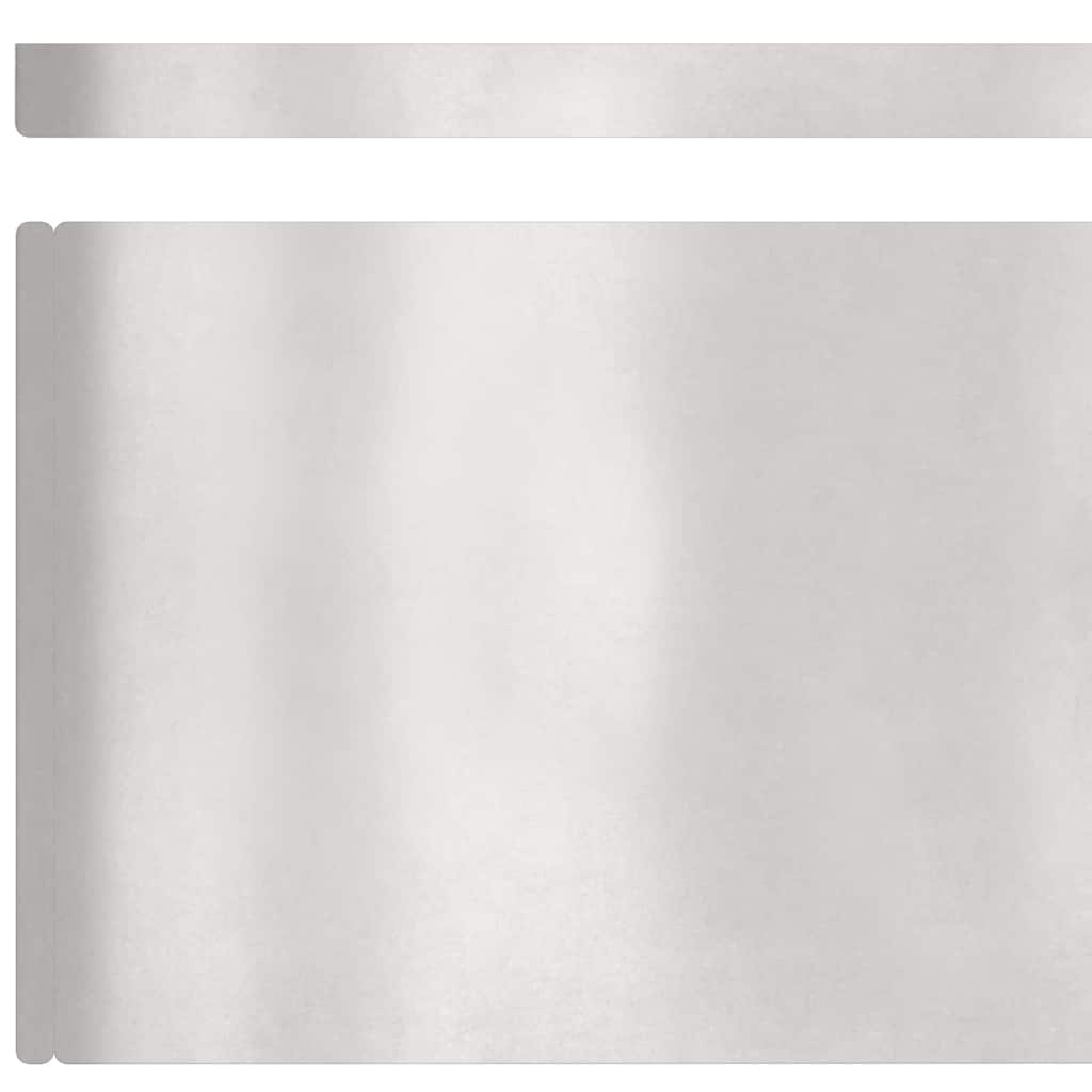 Gjerdekant 4 pcs sølv 450 x 0.05 x 15 cm Rustfritt Stål