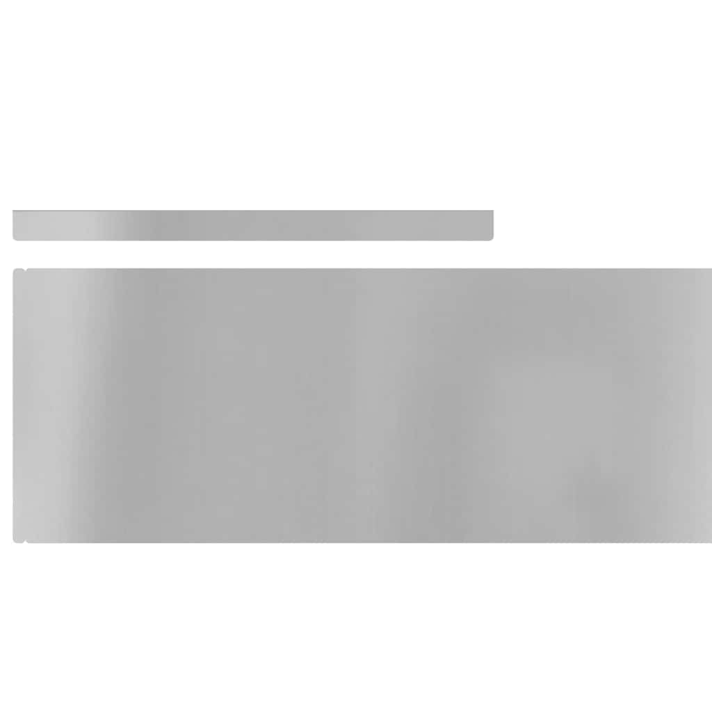 Gjerdekant 4 pcs sølv 450 x 0.05 x 15 cm Galvanisert Stål