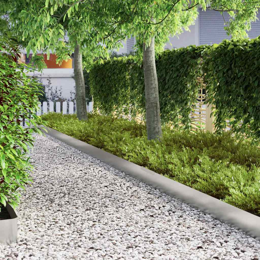 Gjerdekant 450 x 25 cm Galvanisert Stål sølv