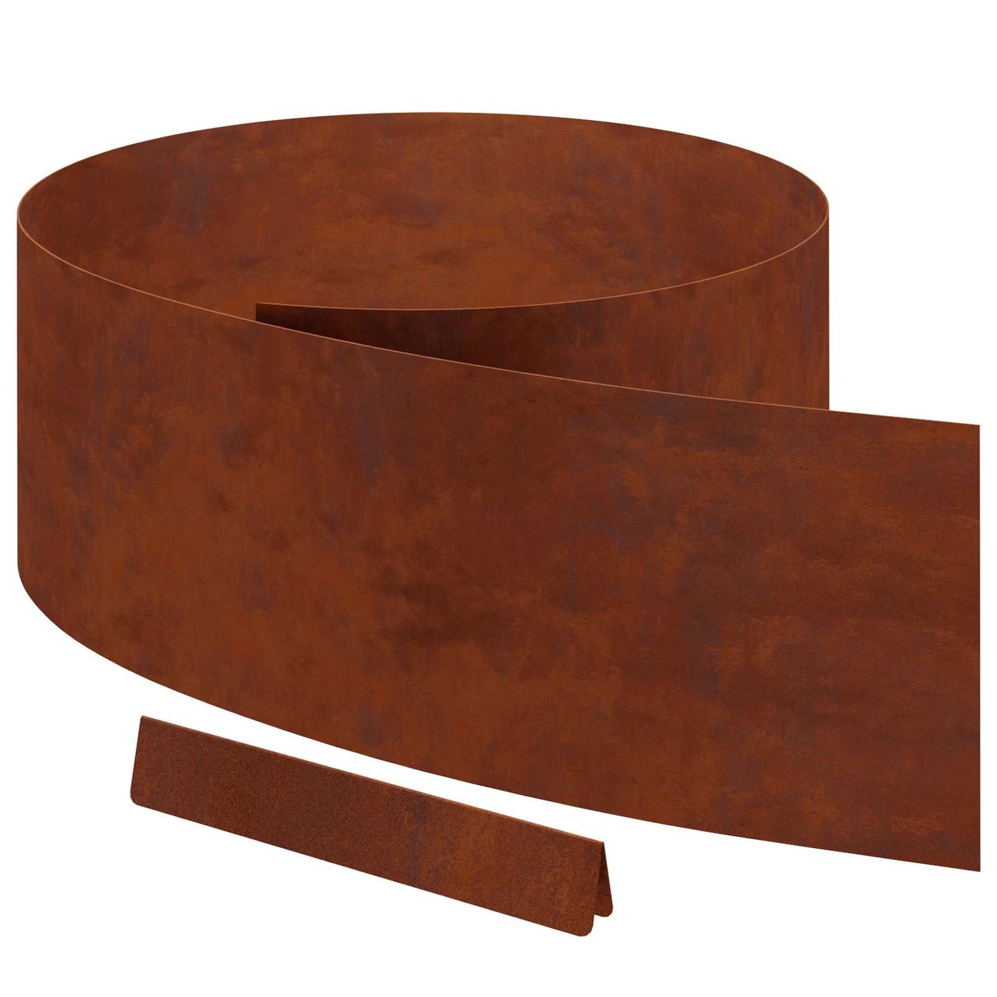 Gjerdekant 4 pcs 450 x 0,05 x 25 cm Cortenstål Rusten