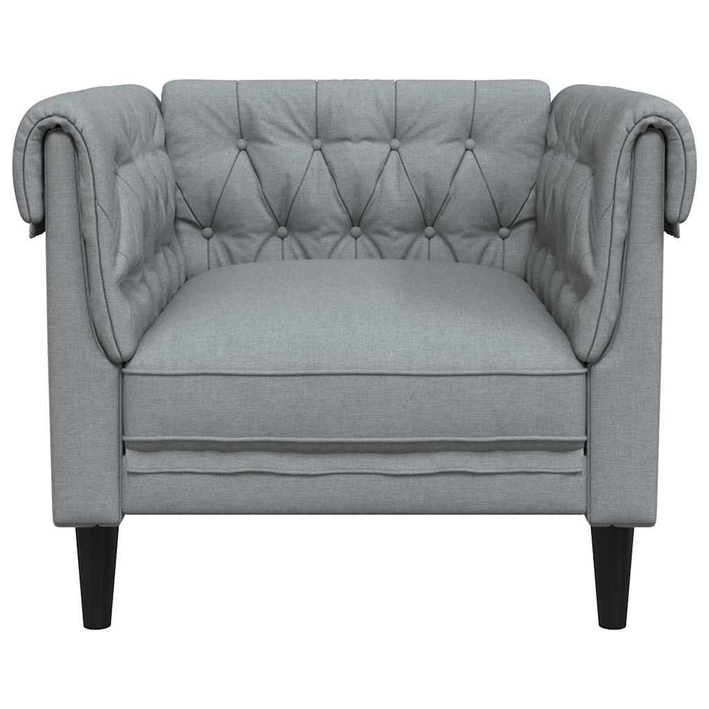 Sofa Lysegrå 78,5 x 74,5 x 74,5 cm Polyester