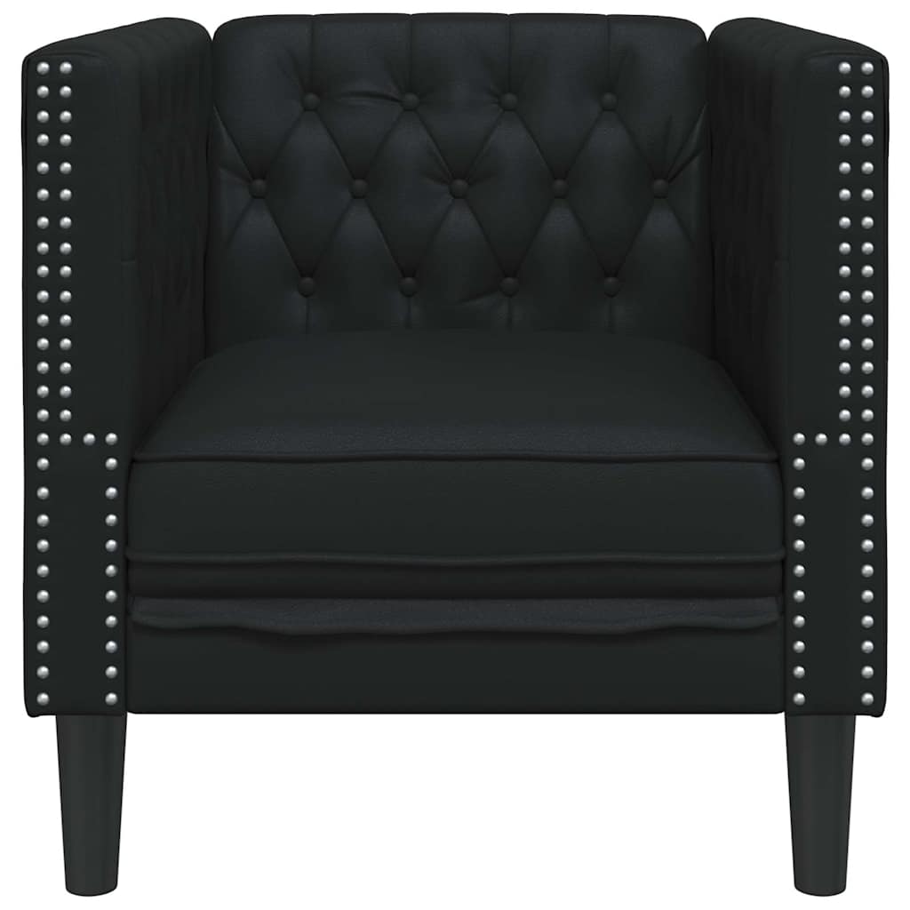 Sofa Svart 74,5 x 71 x 70,5 cm PVC