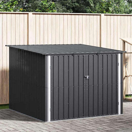 Sykkelskjul 3 pcs Antrasitt 216 x 207 x 158 cm Metall