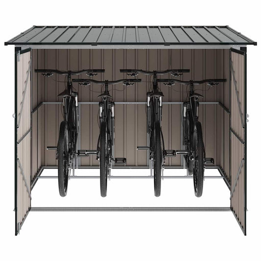 Sykkelskjul 3 pcs Antrasitt 216 x 207 x 158 cm Metall
