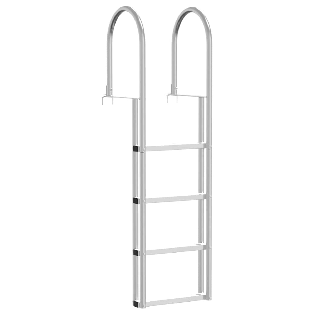 4-trinns dokkestige sølv 45 ×11,5 ×162 cm Aluminium