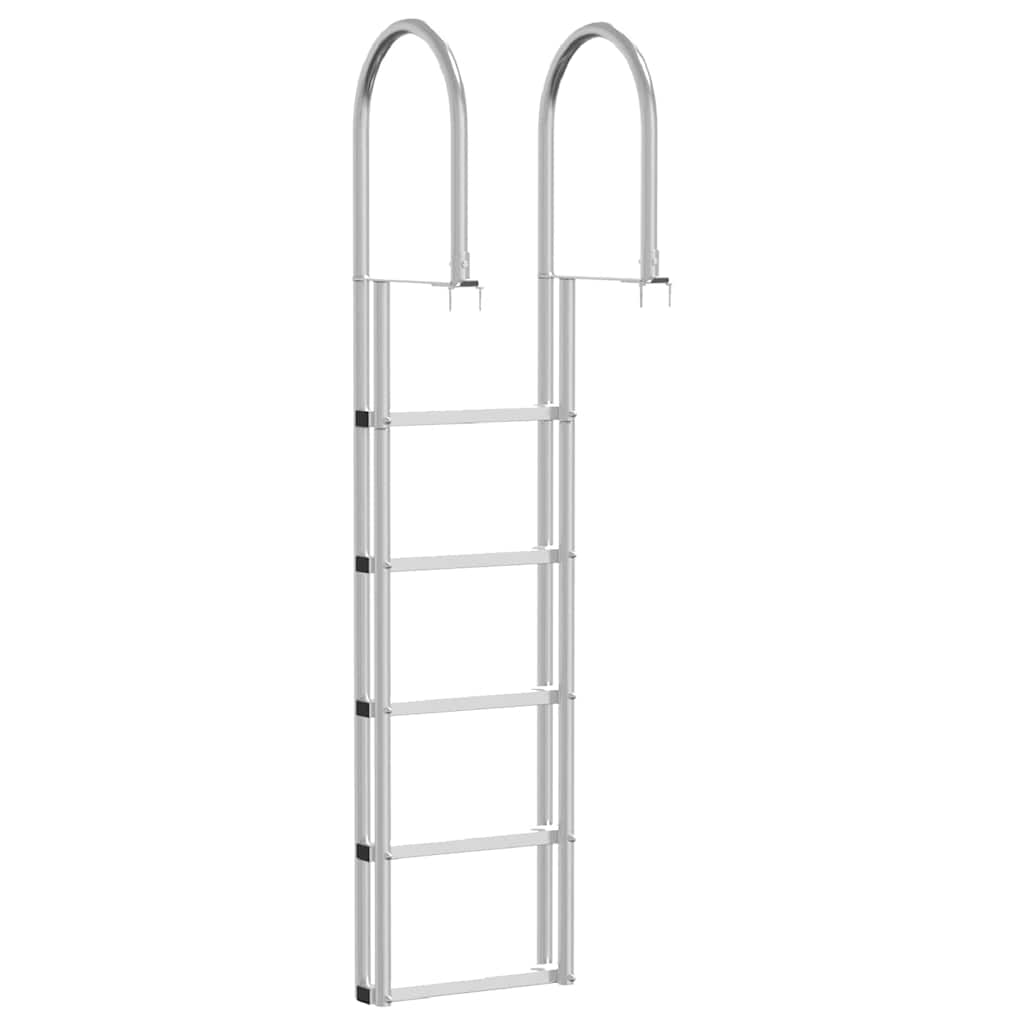 5-trinns dokkestige sølv 45 ×11,5 ×190 cm Aluminium