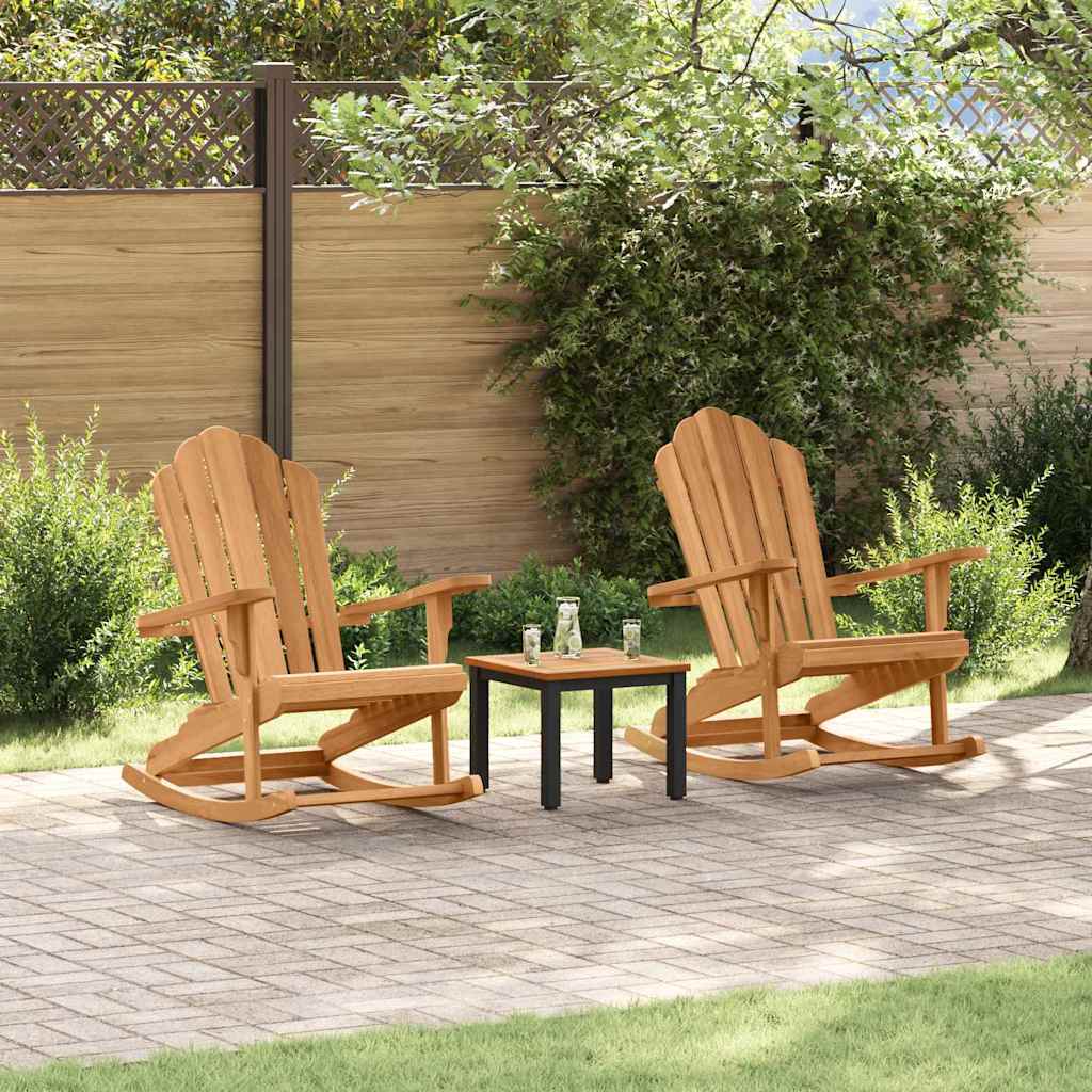 Adirondack gyngestol 2 stk. Brun Massivt teaktre