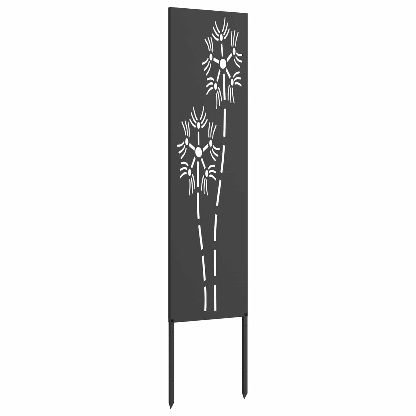 Hageprivat skjerm Fretwork Svart 32 x 140 cm Kaldvalsestål