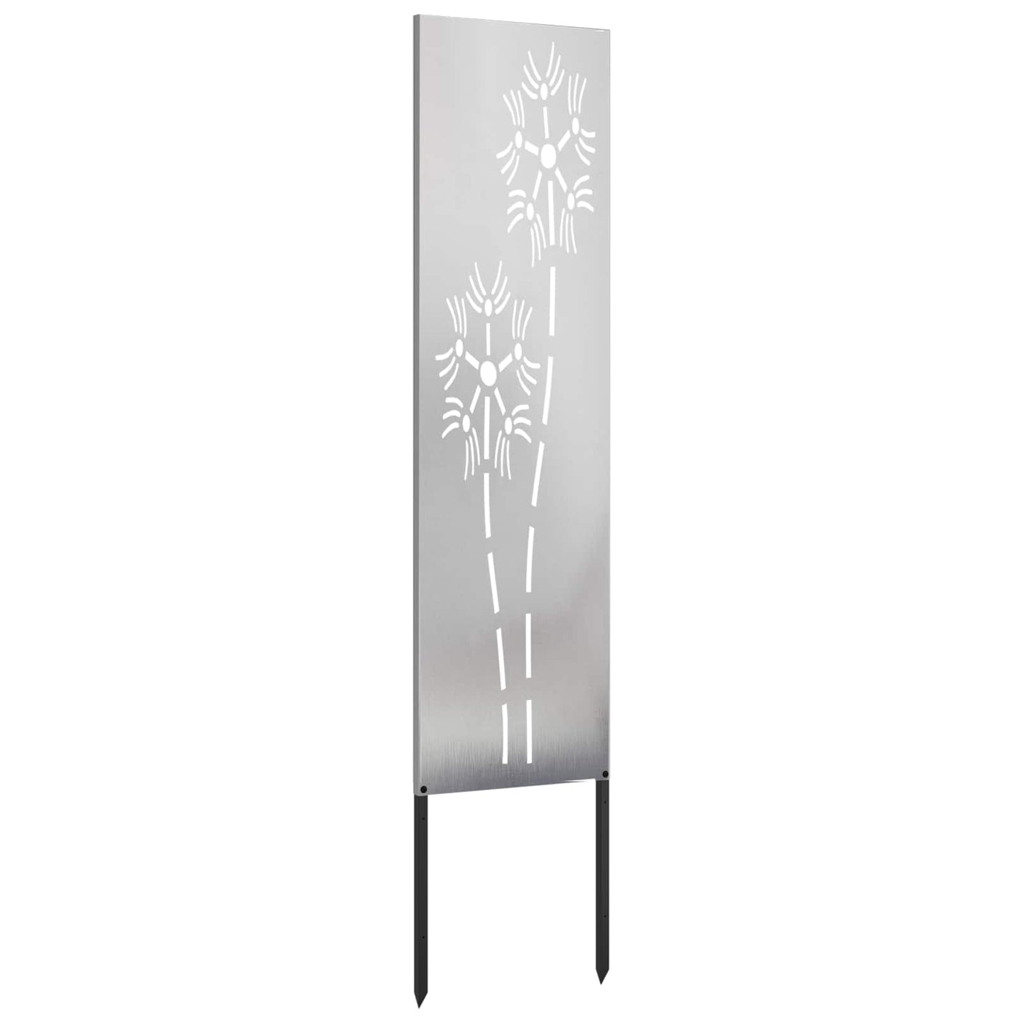 Hageprivat skjerm Fretwork sølv 32 x 140 cm Rustfritt stål