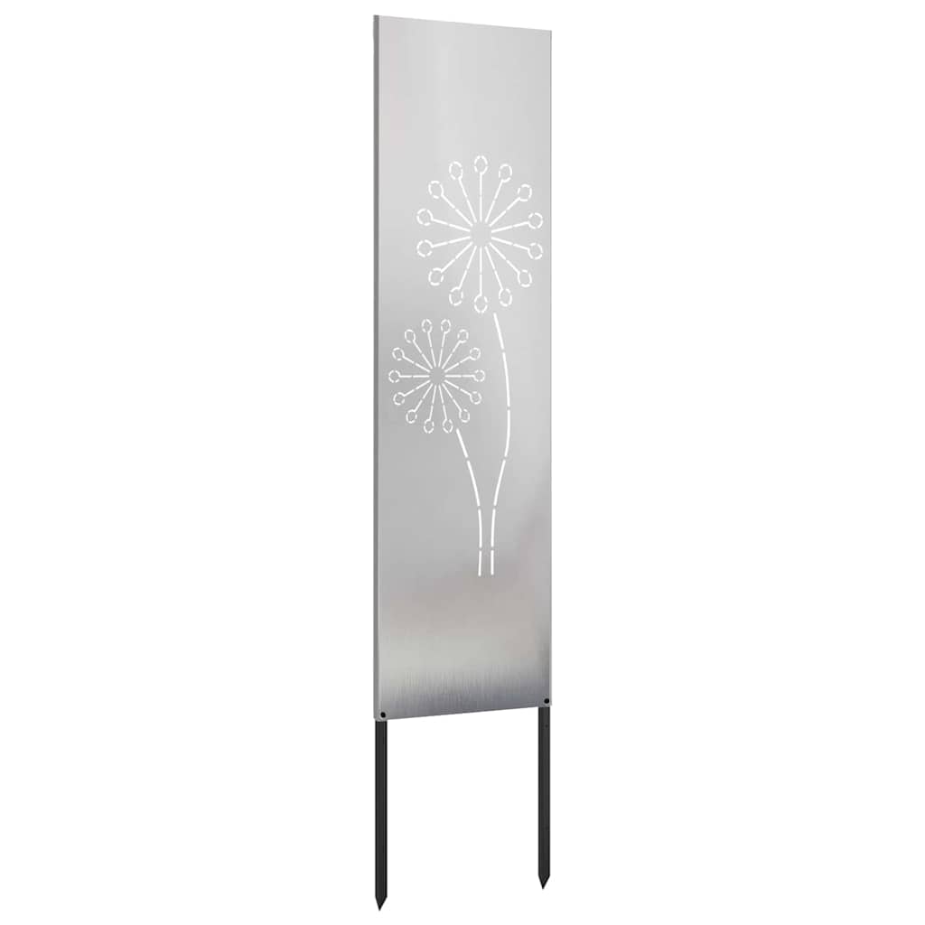 Hageprivat skjerm Fretwork sølv 32 x 140 cm Rustfritt stål