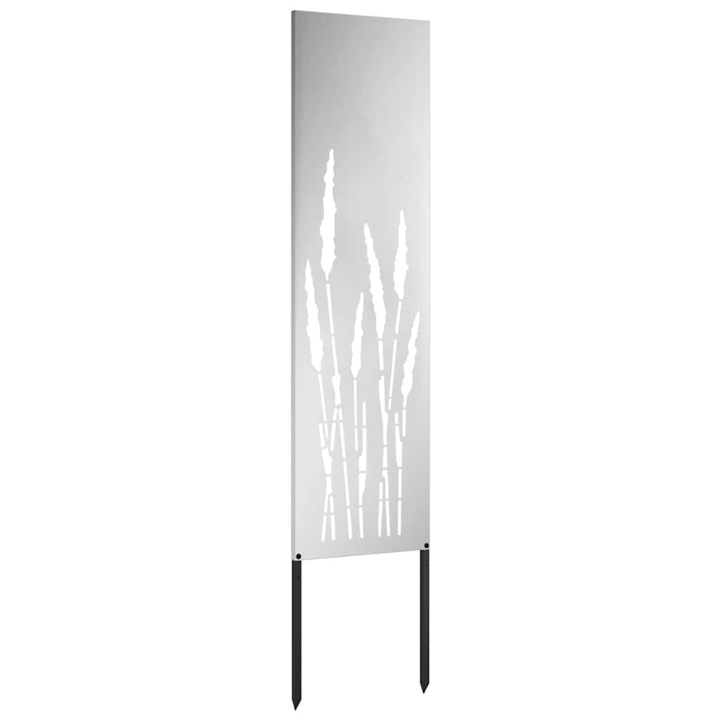 Hageprivat skjerm Fretwork sølv 32 x 140 cm Galvanisert stål