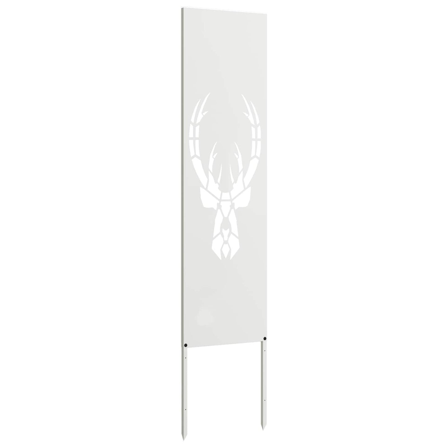 Hageprivat skjerm Dyretrykk Hvit 32 x 140 cm Kaldvalsestål