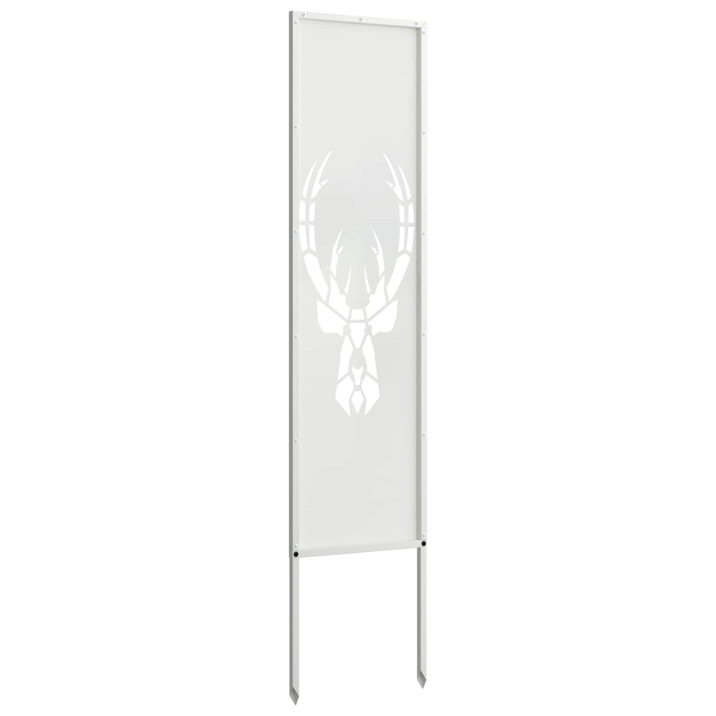 Hageprivat skjerm Dyretrykk Hvit 32 x 140 cm Kaldvalsestål