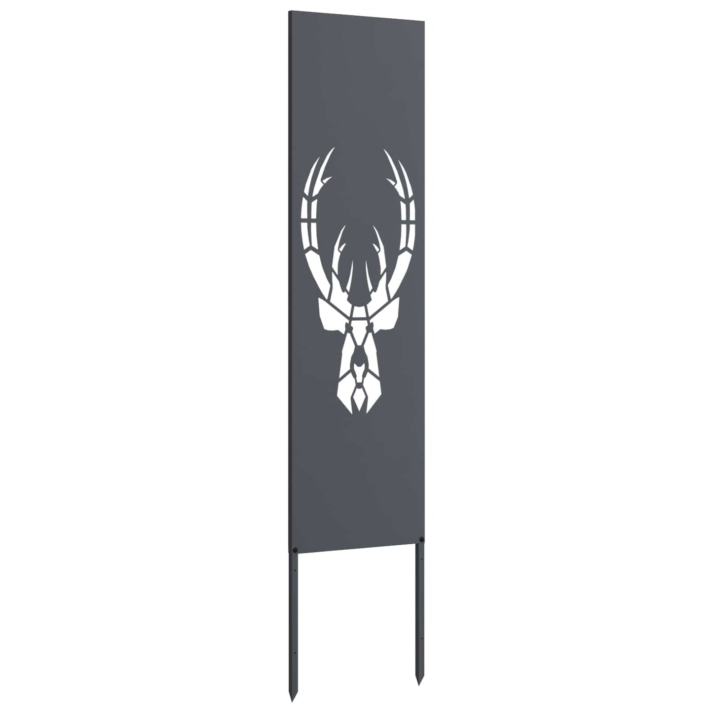 Hageprivat skjerm Dyretrykk Antrasitt 32 x 140 cm Kaldvalsestål