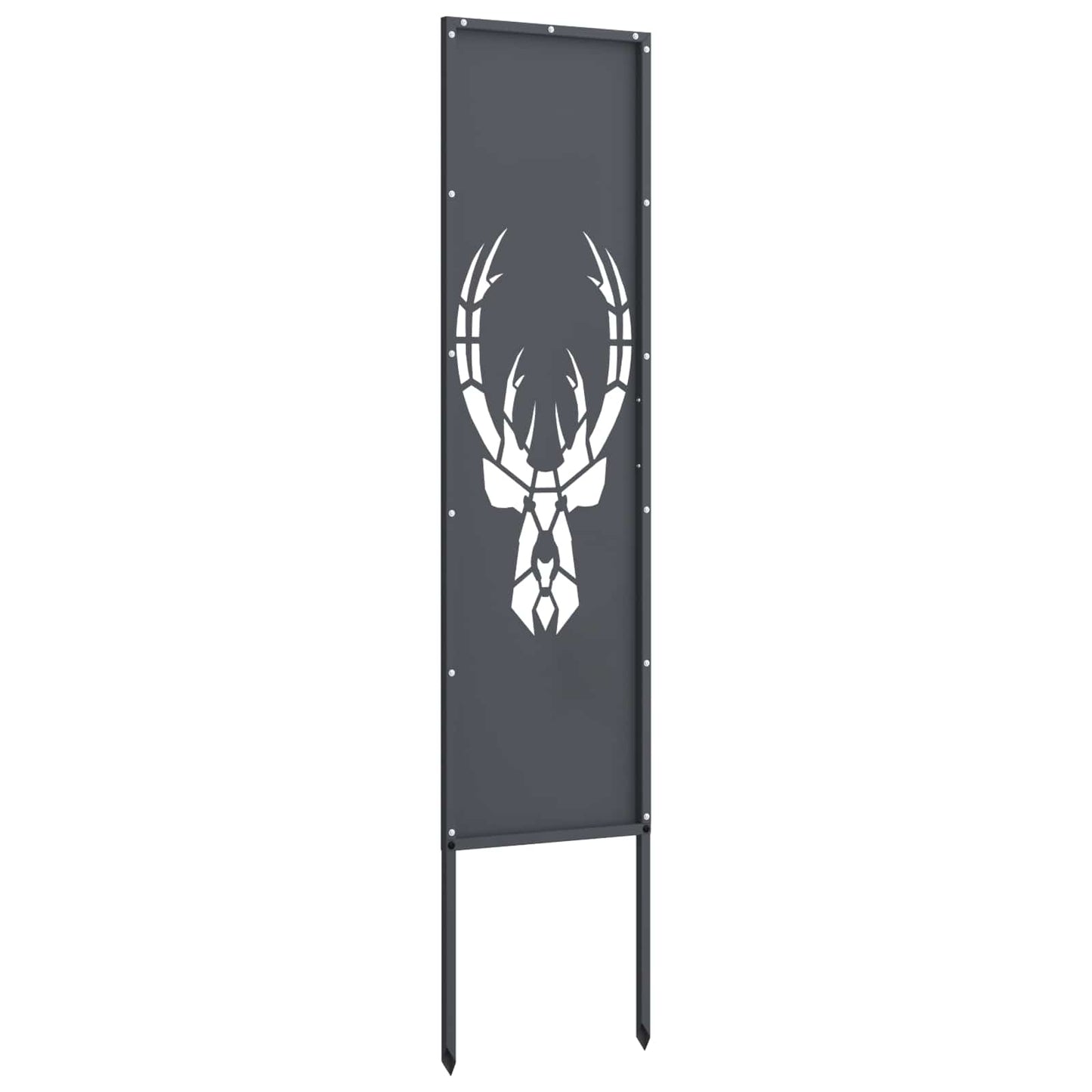 Hageprivat skjerm Dyretrykk Antrasitt 32 x 140 cm Kaldvalsestål