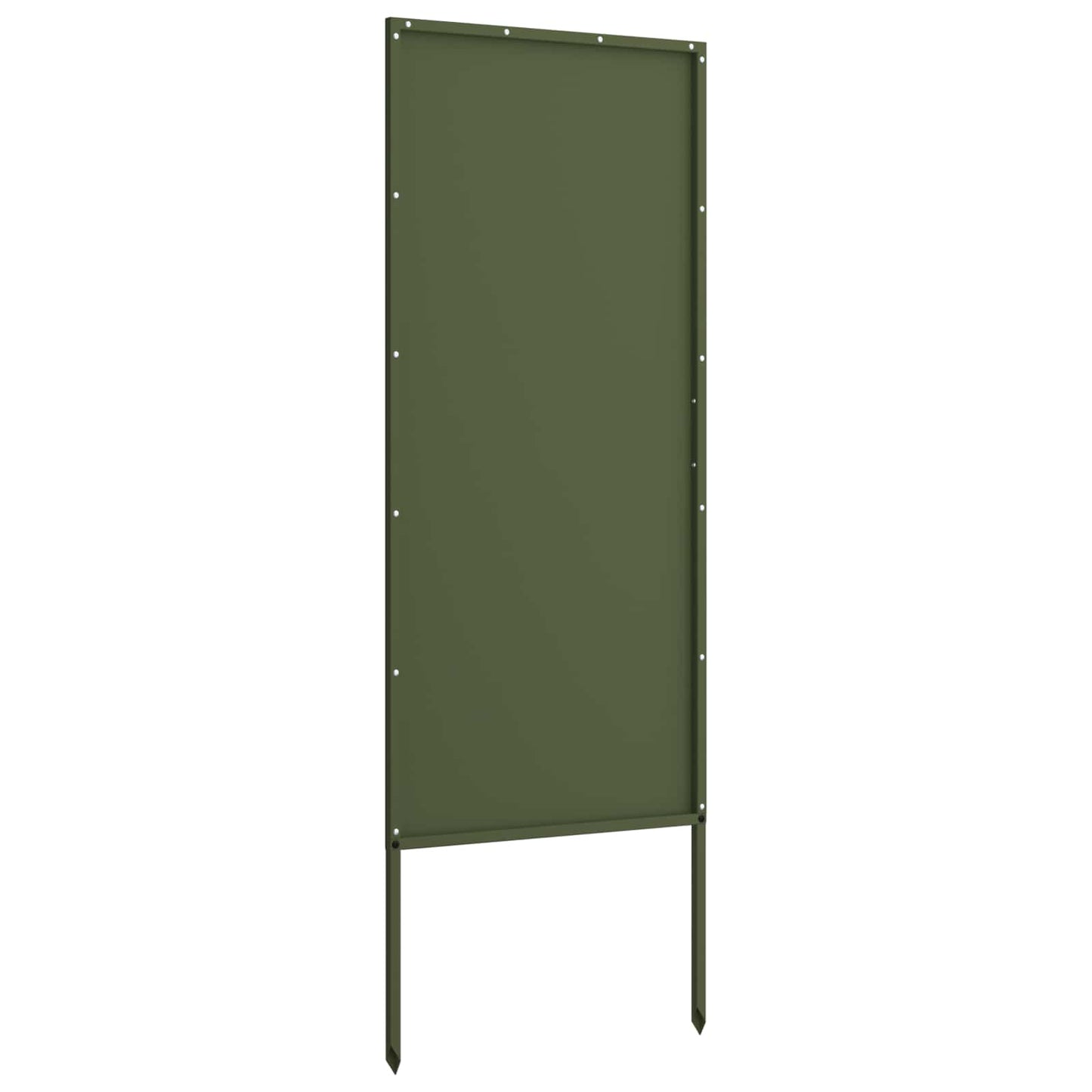 Hageprivat skjerm Olivengrønn 50 x 140 cm Kaldvalsestål