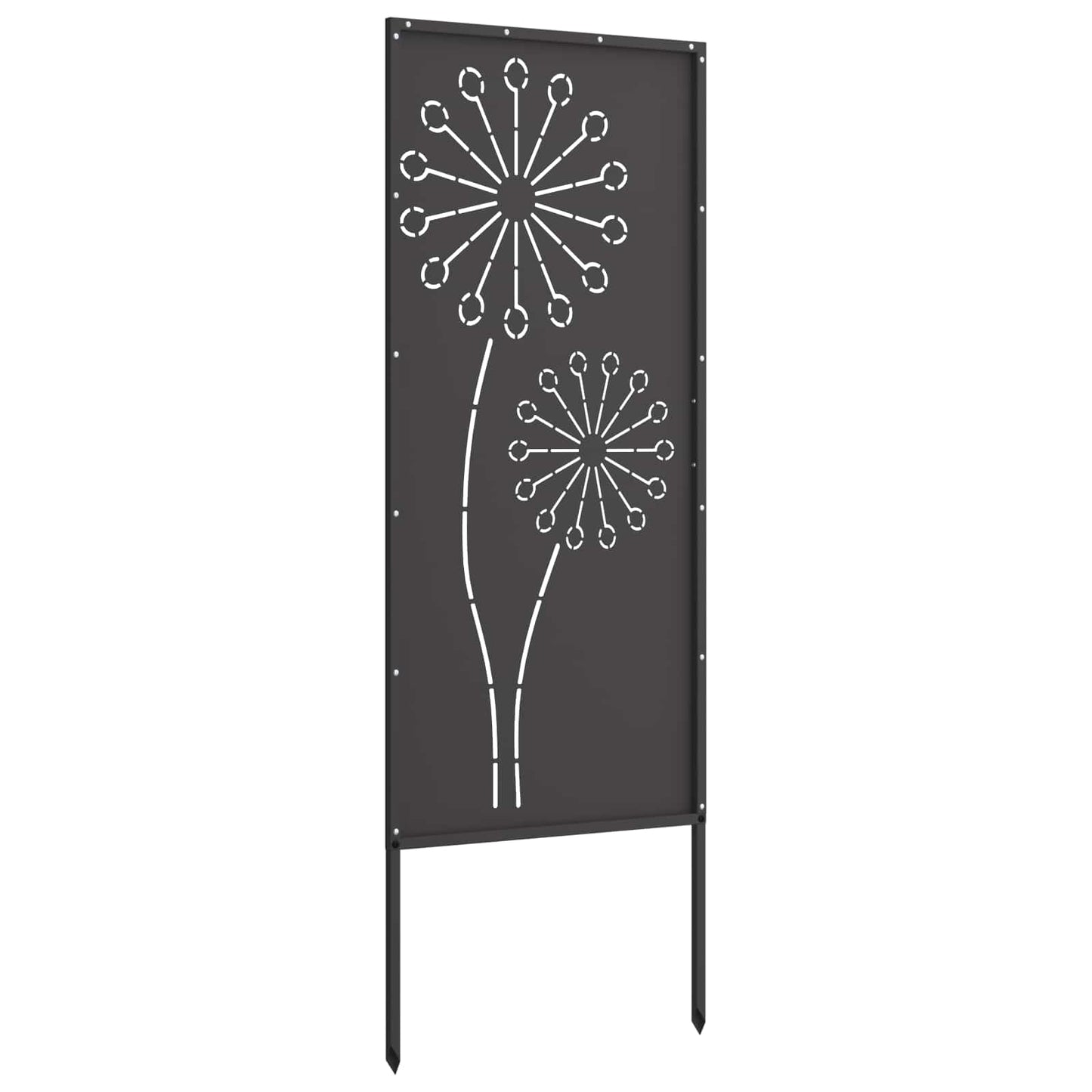 Hageprivat skjerm Fretwork Svart 50 x 140 cm Kaldvalsestål
