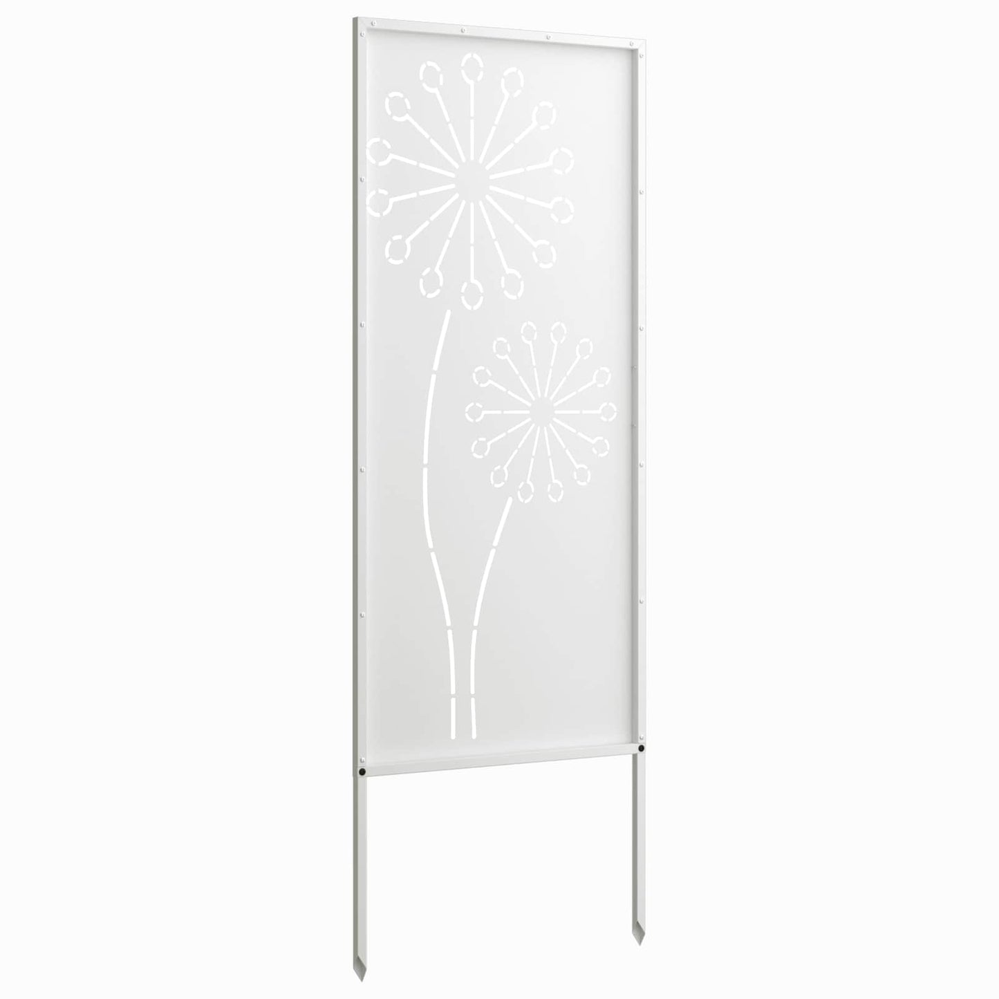 Hageprivat skjerm Fretwork Hvit 50 x 140 cm Kaldvalsestål