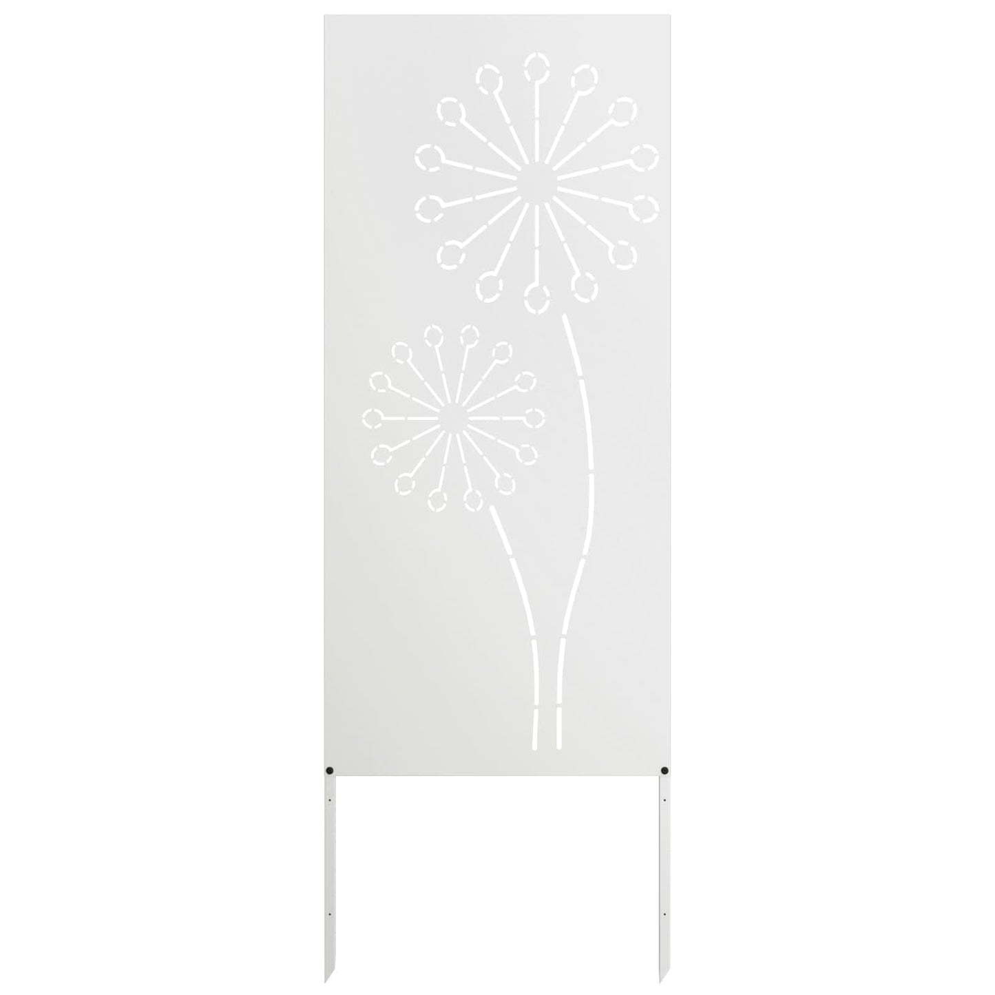 Hageprivat skjerm Fretwork Hvit 50 x 140 cm Kaldvalsestål
