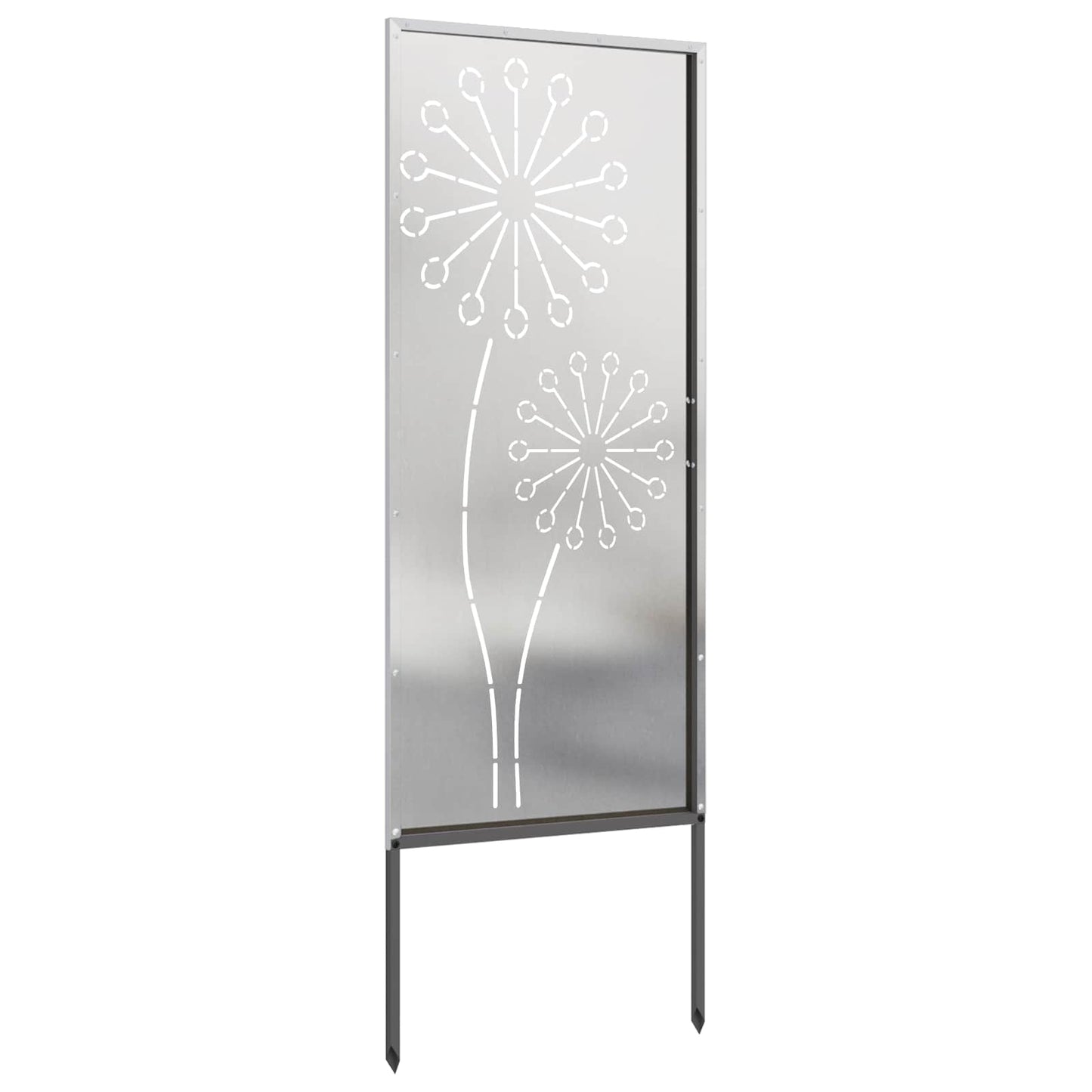 Hageprivat skjerm Fretwork sølv 50 x 140 cm Rustfritt stål