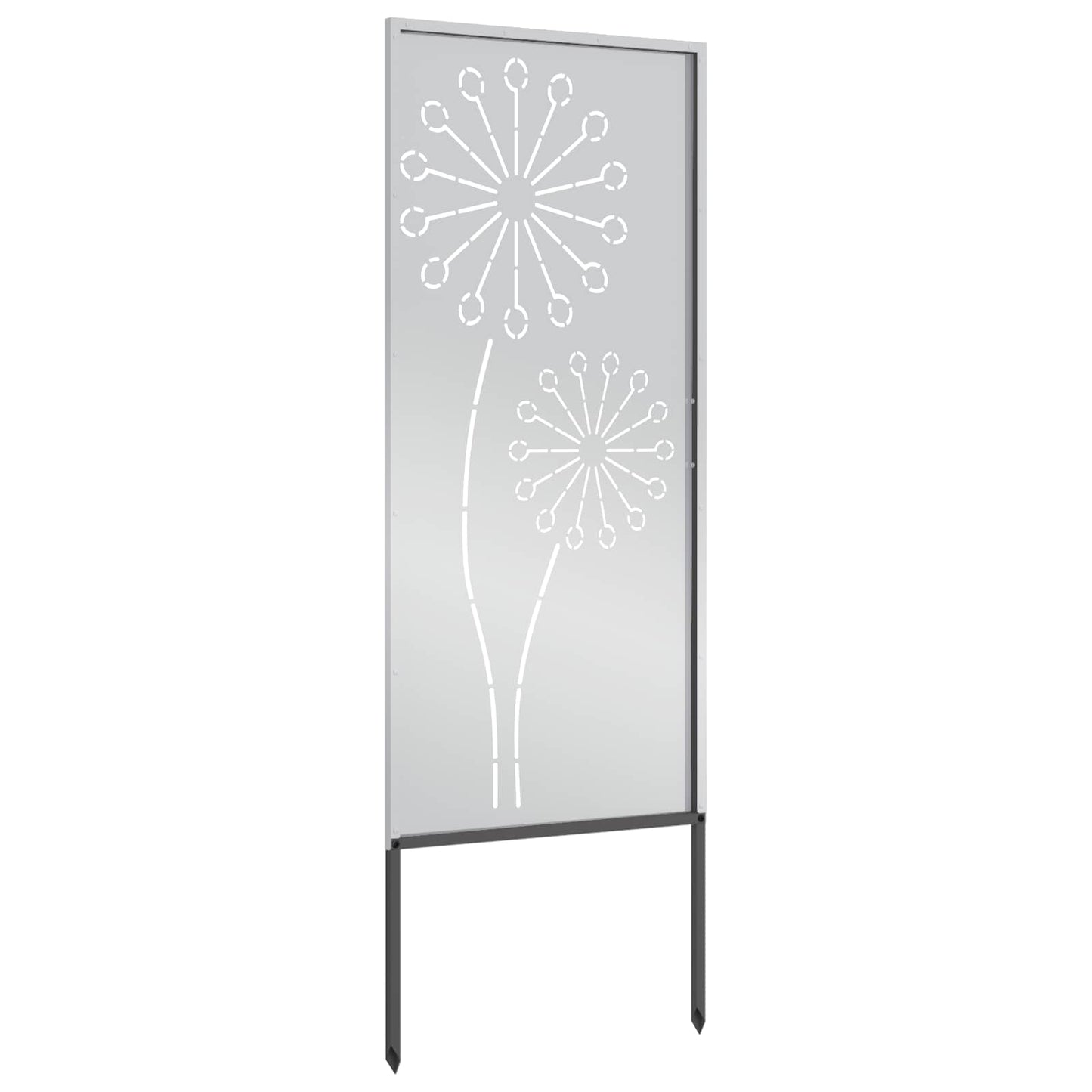 Hageprivat skjerm Fretwork sølv 50 x 140 cm Galvanisert stål