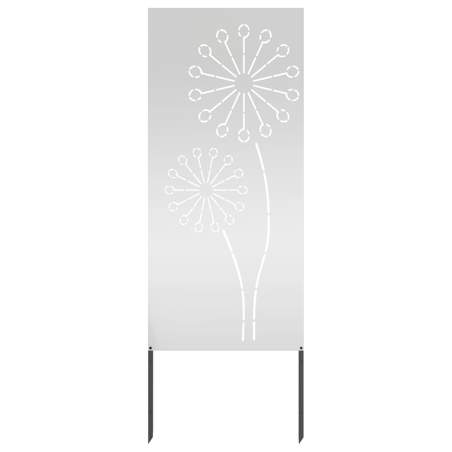 Hageprivat skjerm Fretwork sølv 50 x 140 cm Galvanisert stål