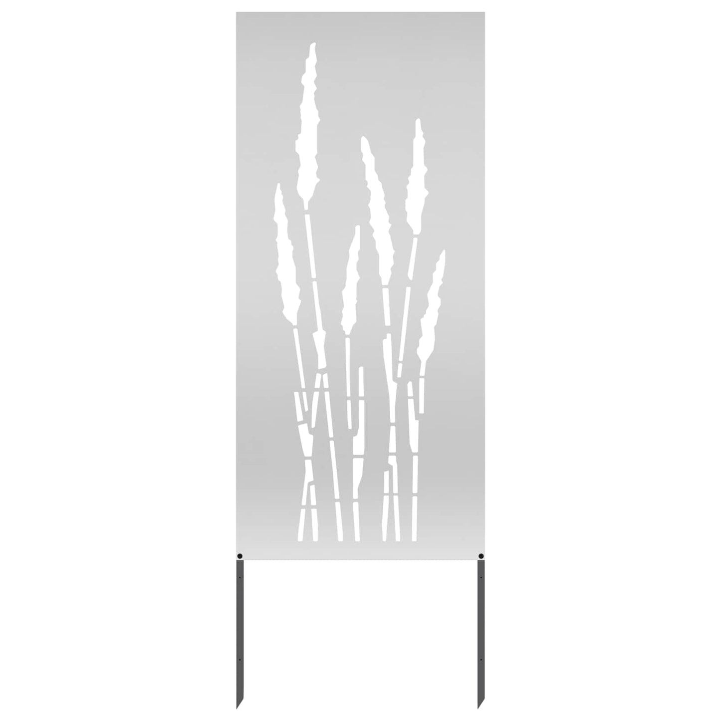 Hageprivat skjerm Blomster sølv 50 x 140 cm Galvanisert stål