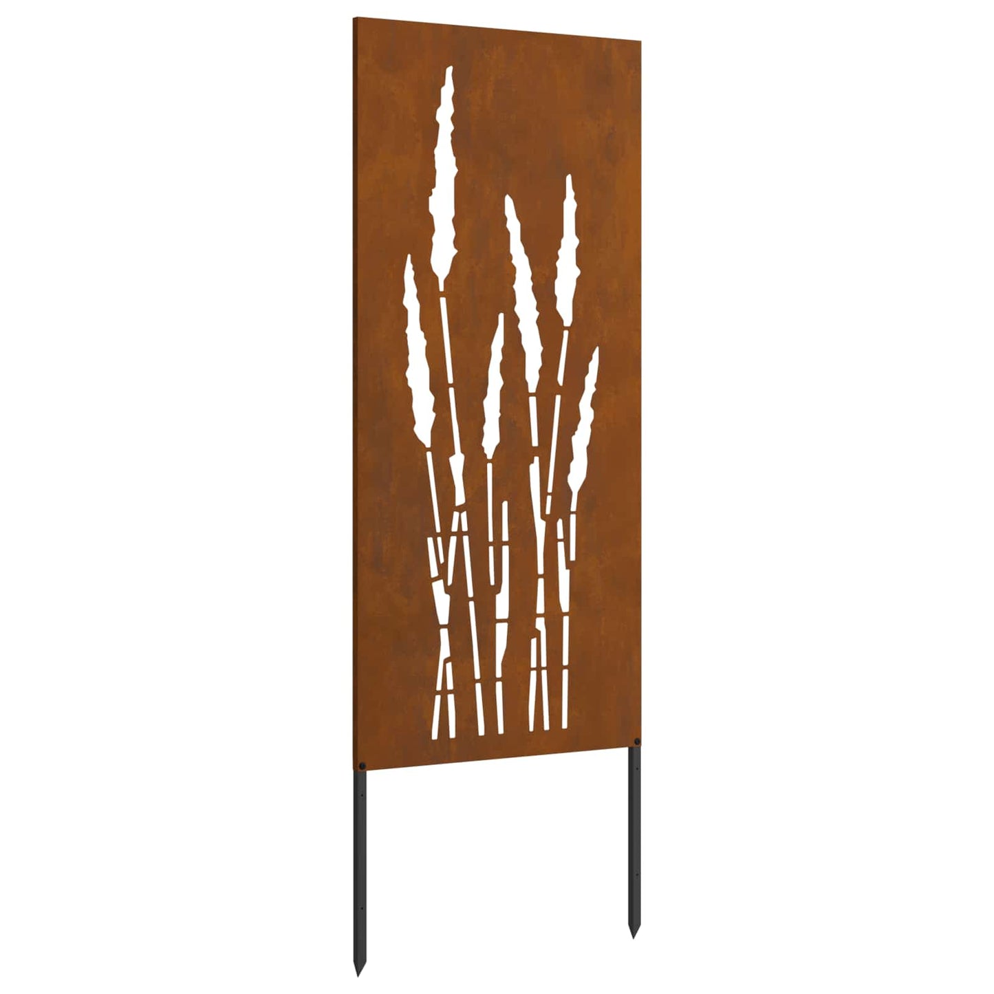 Hageprivat skjerm Blomster Rusten 50 x 140 cm Cortenstål