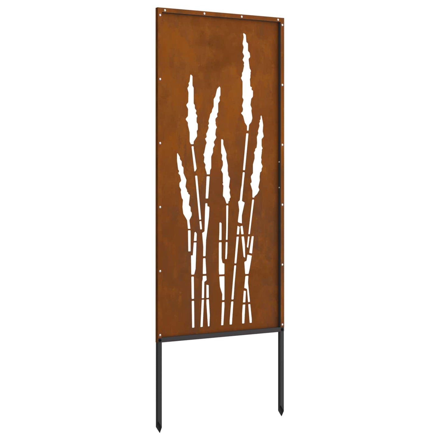 Hageprivat skjerm Blomster Rusten 50 x 140 cm Cortenstål