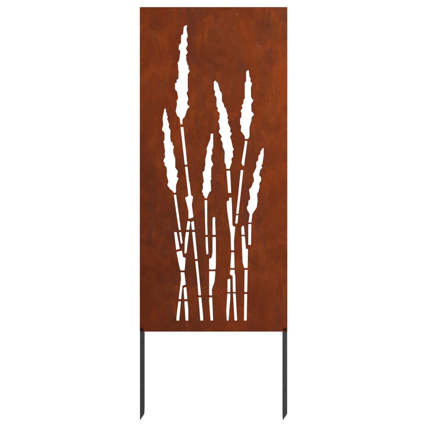 Hageprivat skjerm Blomster Rusten 50 x 140 cm Cortenstål