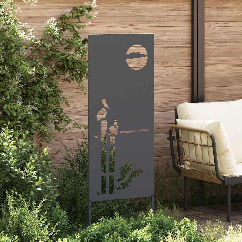 Hageprivat skjerm Fretwork Antrasitt 50 x 140 cm Kaldvalsestål