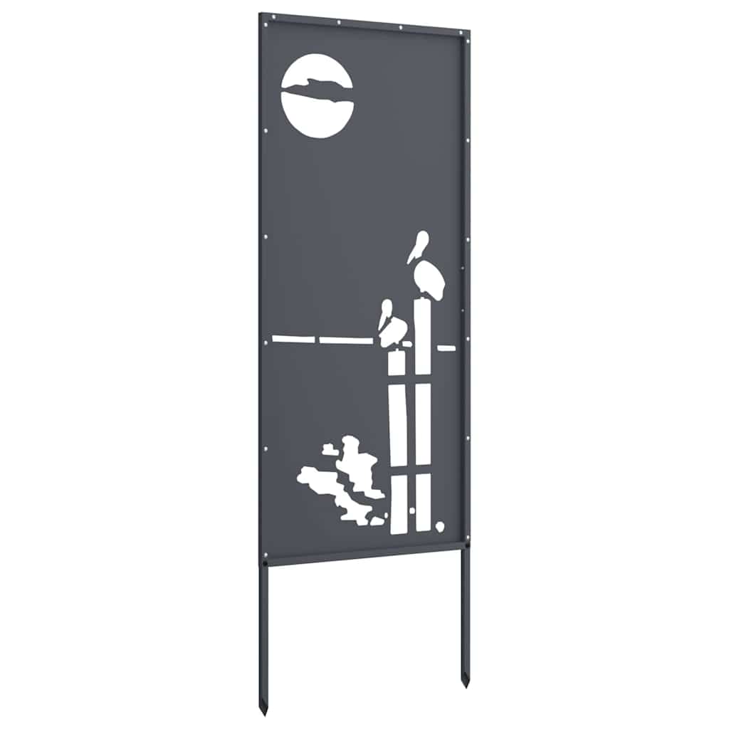 Hageprivat skjerm Fretwork Antrasitt 50 x 140 cm Kaldvalsestål