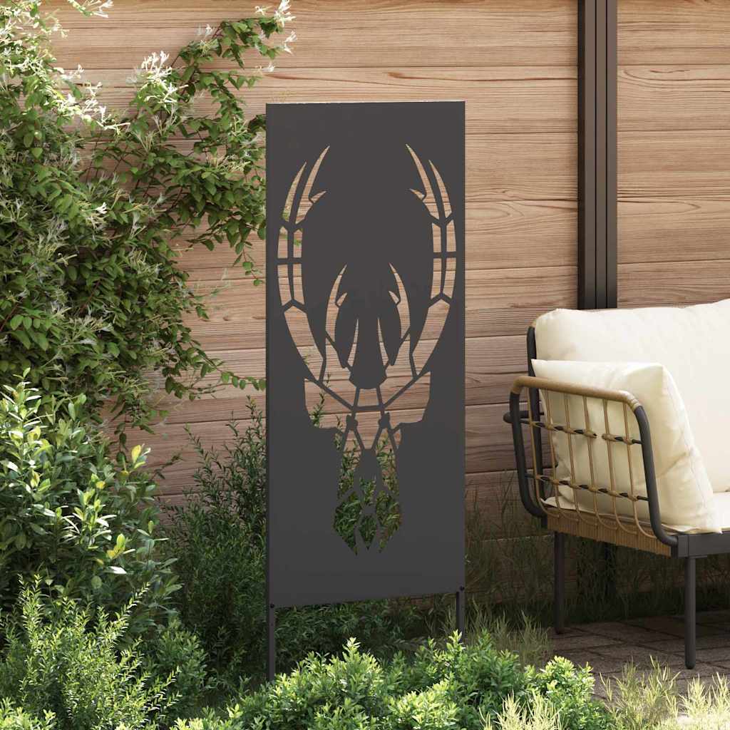 Hageprivat skjerm Dyretrykk Svart 50 x 140 cm Kaldvalsestål