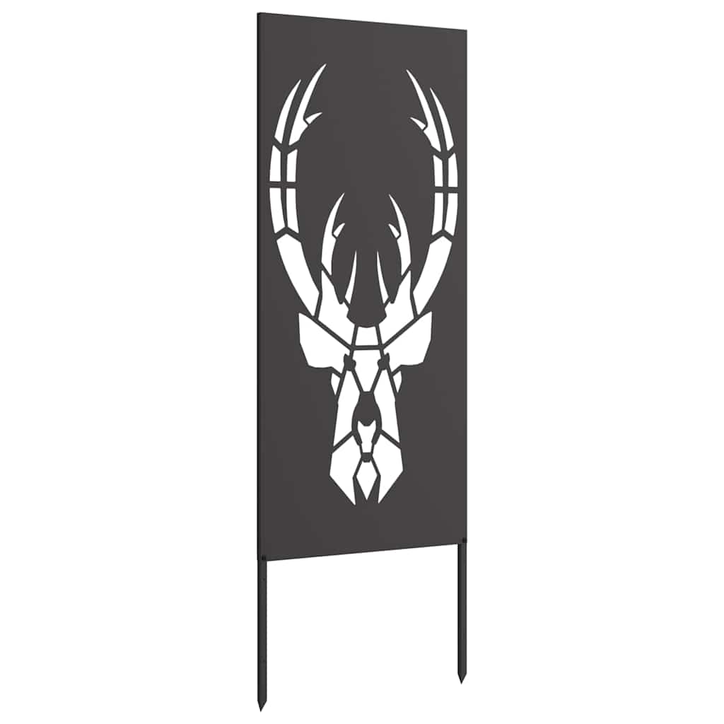 Hageprivat skjerm Dyretrykk Svart 50 x 140 cm Kaldvalsestål
