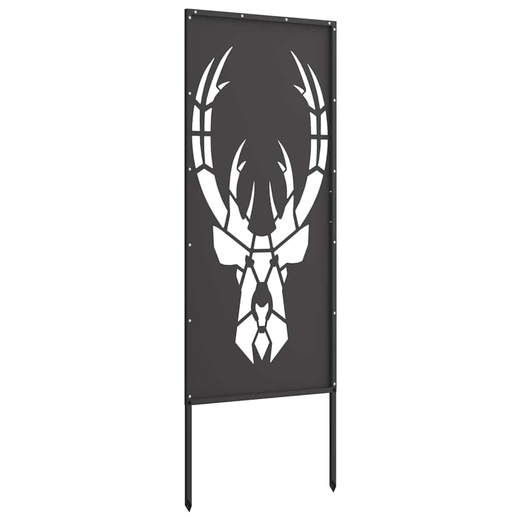 Hageprivat skjerm Dyretrykk Svart 50 x 140 cm Kaldvalsestål