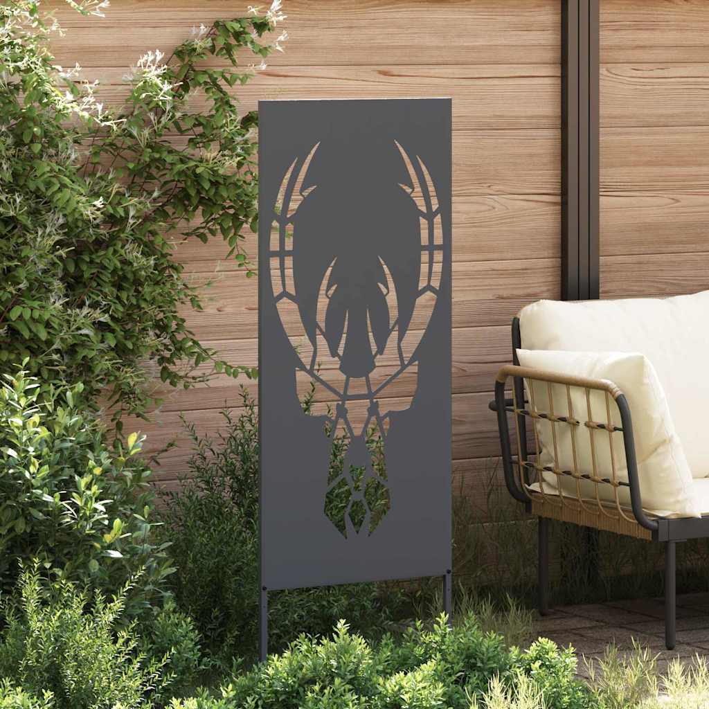 Hageprivat skjerm Dyretrykk Antrasitt 50 x 140 cm Kaldvalsestål