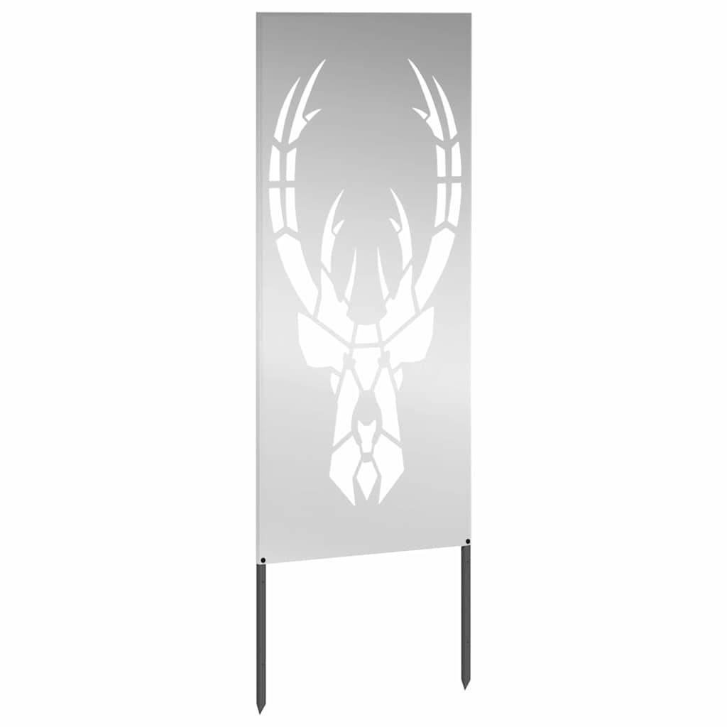 Hageprivat skjerm Dyretrykk sølv 50 x 140 cm Galvanisert stål
