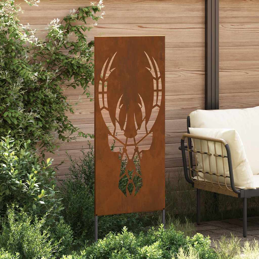Hageprivat skjerm Dyretrykk Rusten 50 x 140 cm Cortenstål
